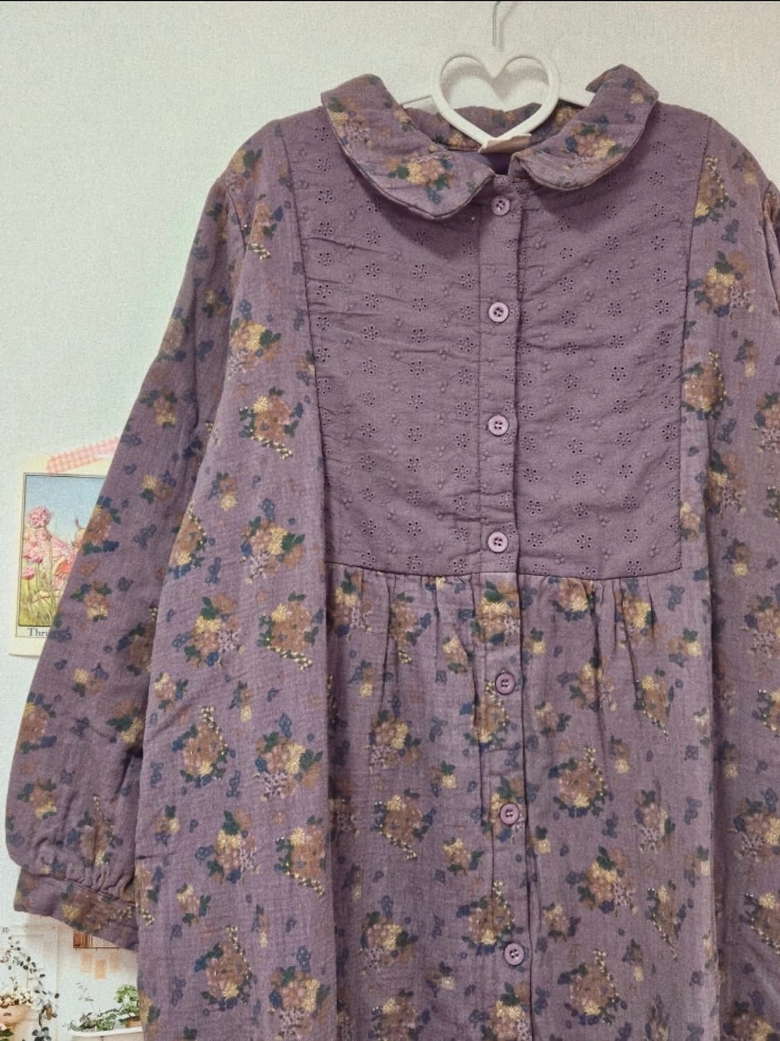 딸기쨈프로젝트 모리걸 잔꽃누빔 원피스 상품이미지3