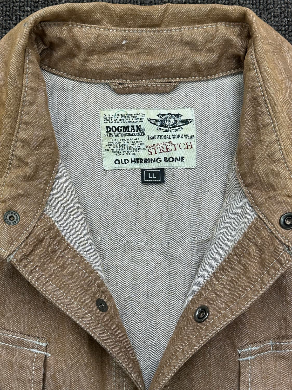 XL)Japanese vintage Dogman 워크셔츠 상품이미지3