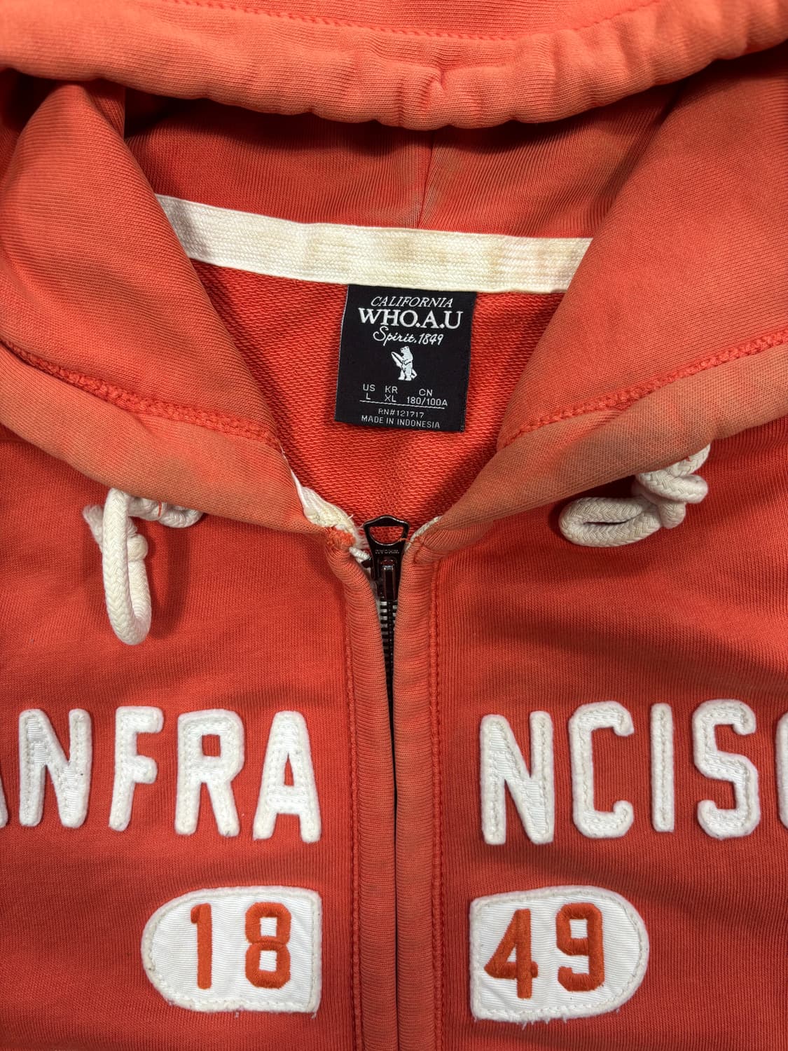 WHO.A.U 캘리포니아 오렌지 후드집업 상품이미지5