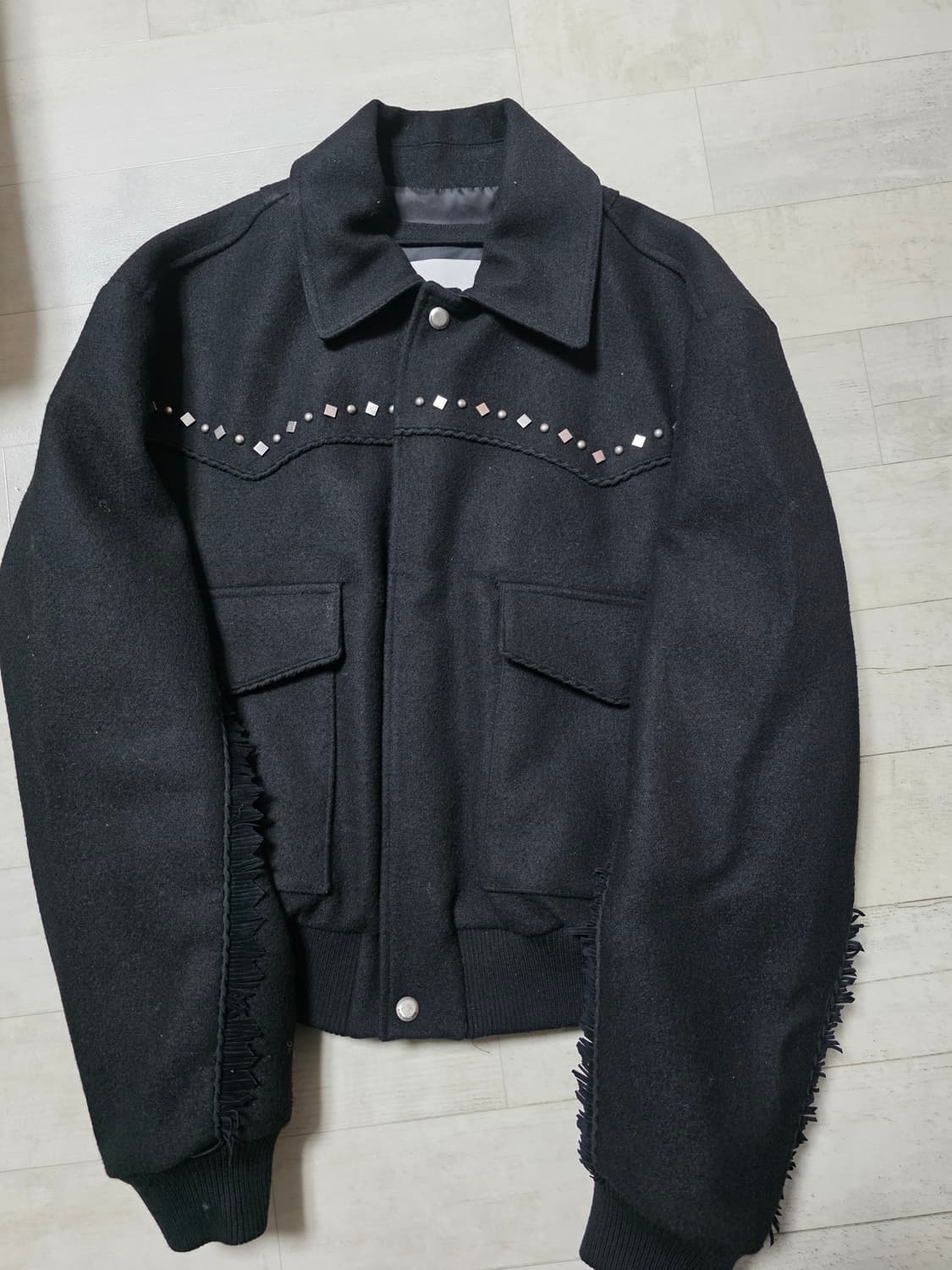 앤더슨벨 안드레스 웨스턴 울 블루종 S 상품이미지2