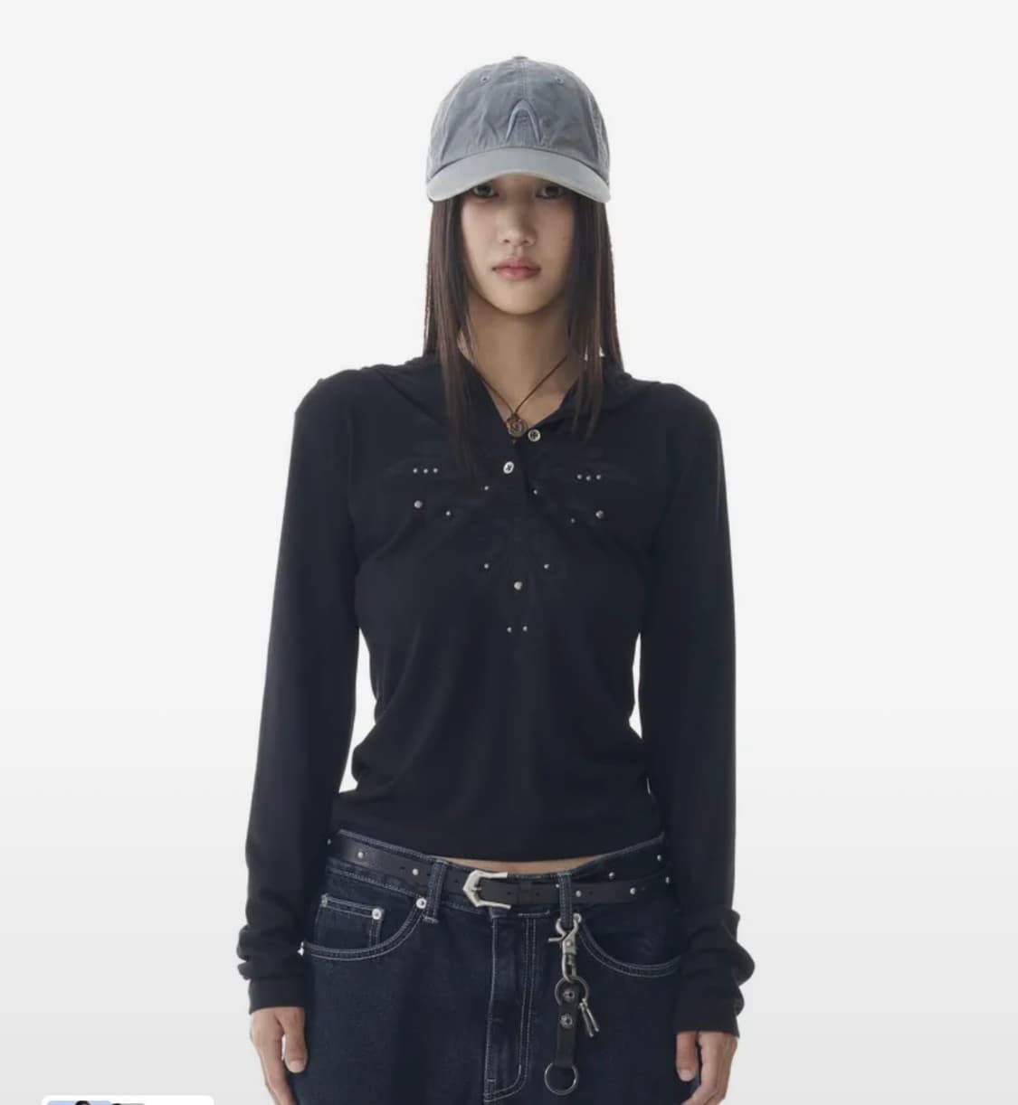 아캄 롱슬리브 블랙 1사이즈 상품이미지3