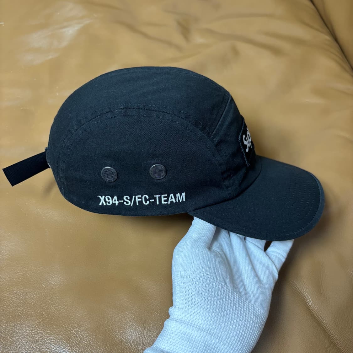 슈프림 캠프캡 모자 박스로고 22ss 밀리터리 블랙 상품이미지4