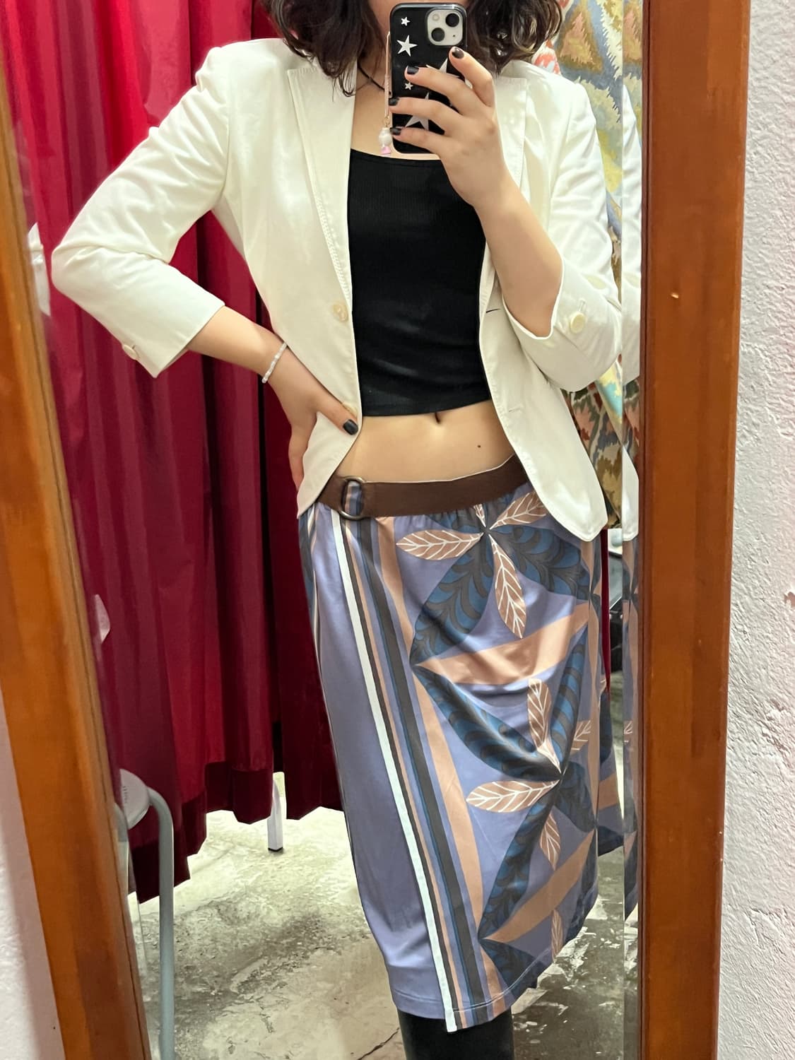 ltaly 이탈리아 랩 스커트 (Made in ltaly) 상품이미지2