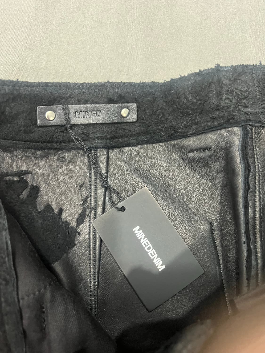 마인데님 양가죽 쇼츠 3사이즈 상품이미지3