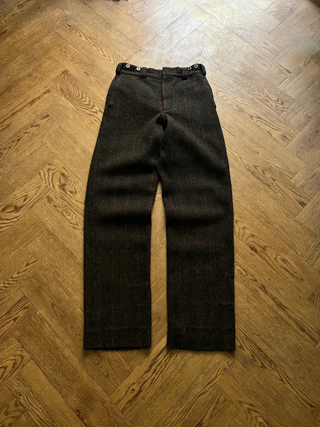 [30]80's 울리치 Made in USA 체크 울 트라우저 팬츠 상품이미지2