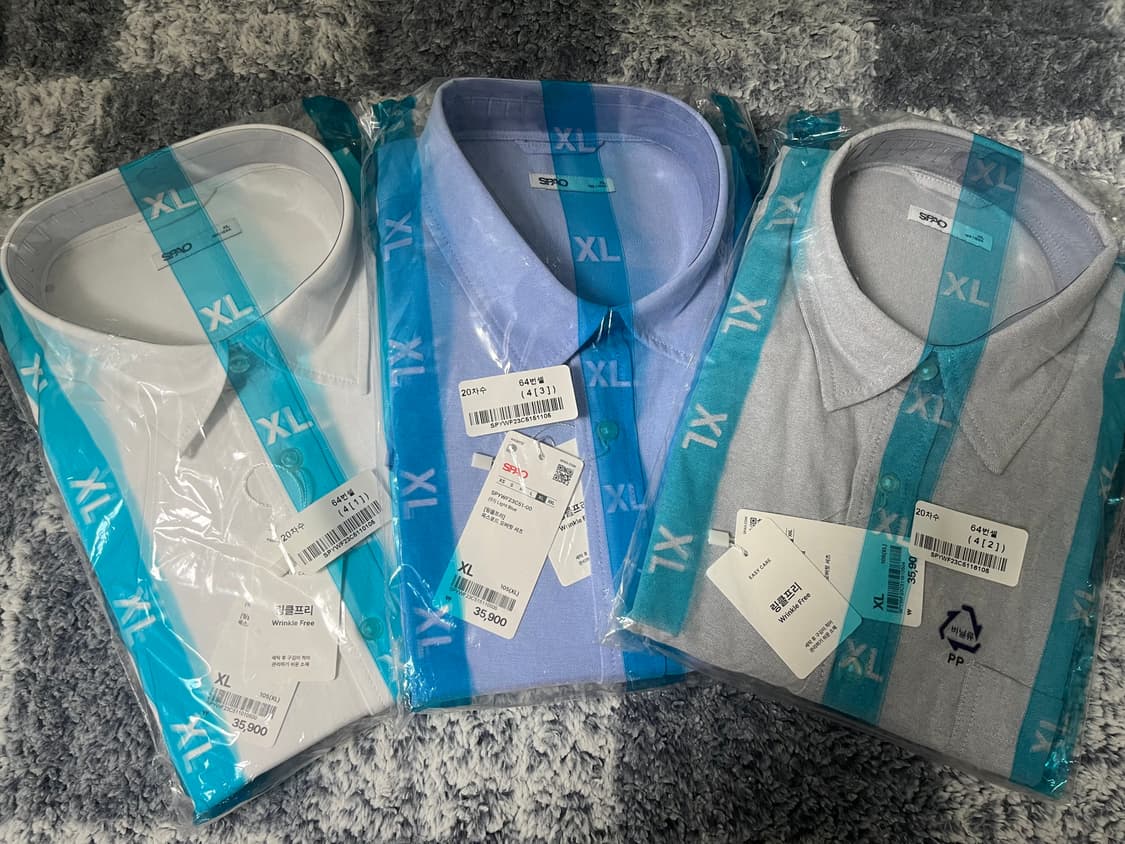XL)일괄 스파오 옥스퍼드셔츠 링클프리 새제품 상품이미지1