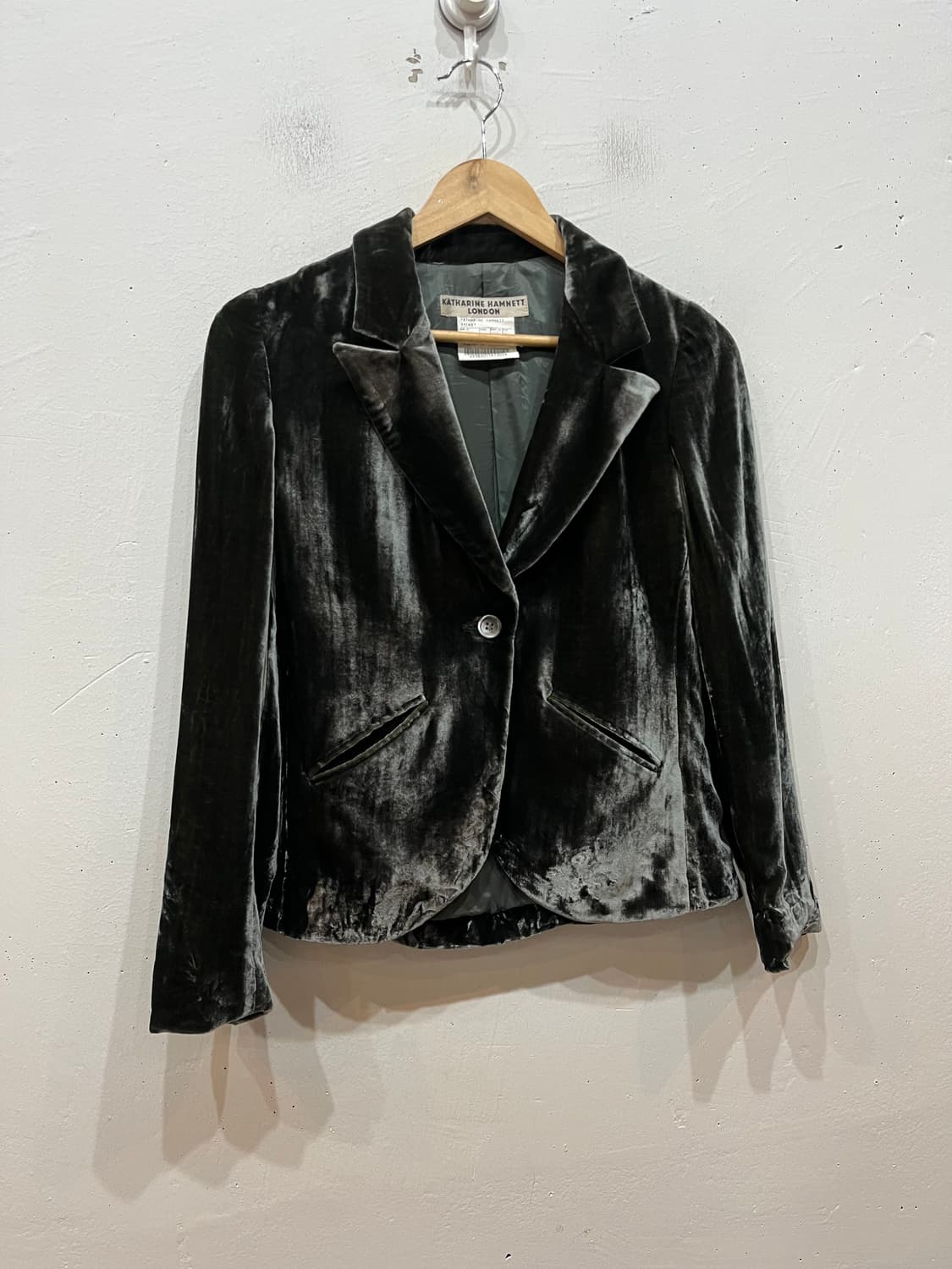 캐서린햄넷 벨벳 자켓 우먼즈 Made in JAPAN  상품이미지1