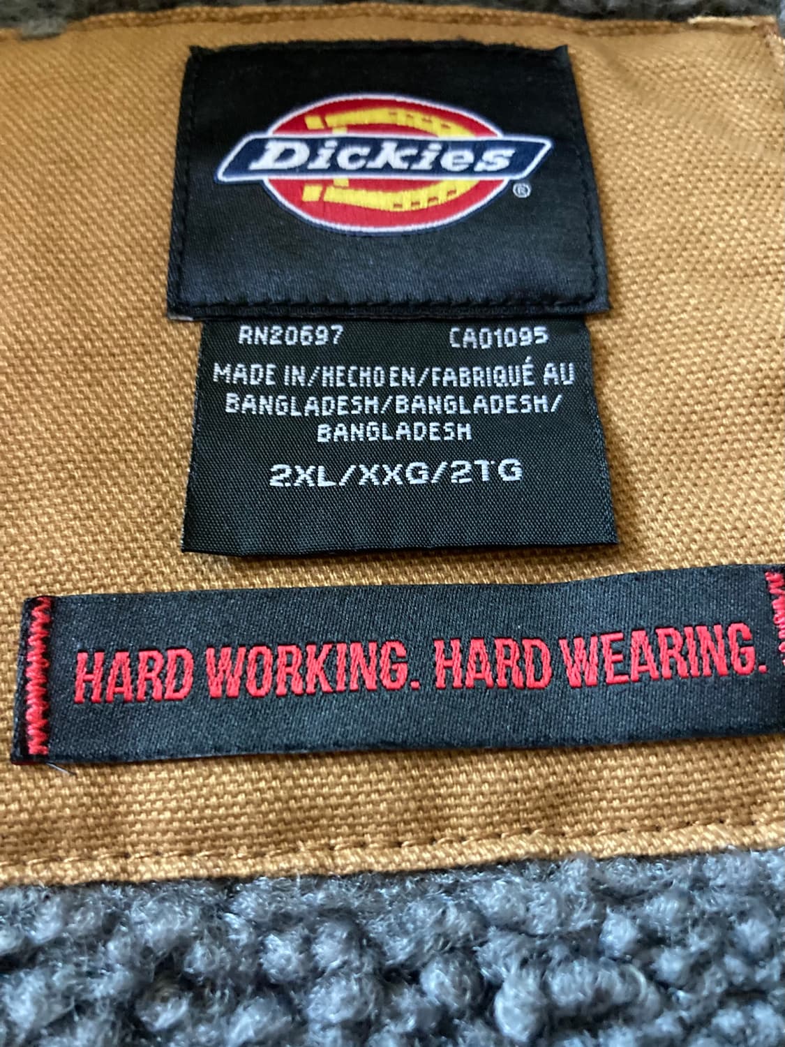[2XL/XXL] 디키즈 덕 셰르파 베스트 조끼 / 브라운 상품이미지4