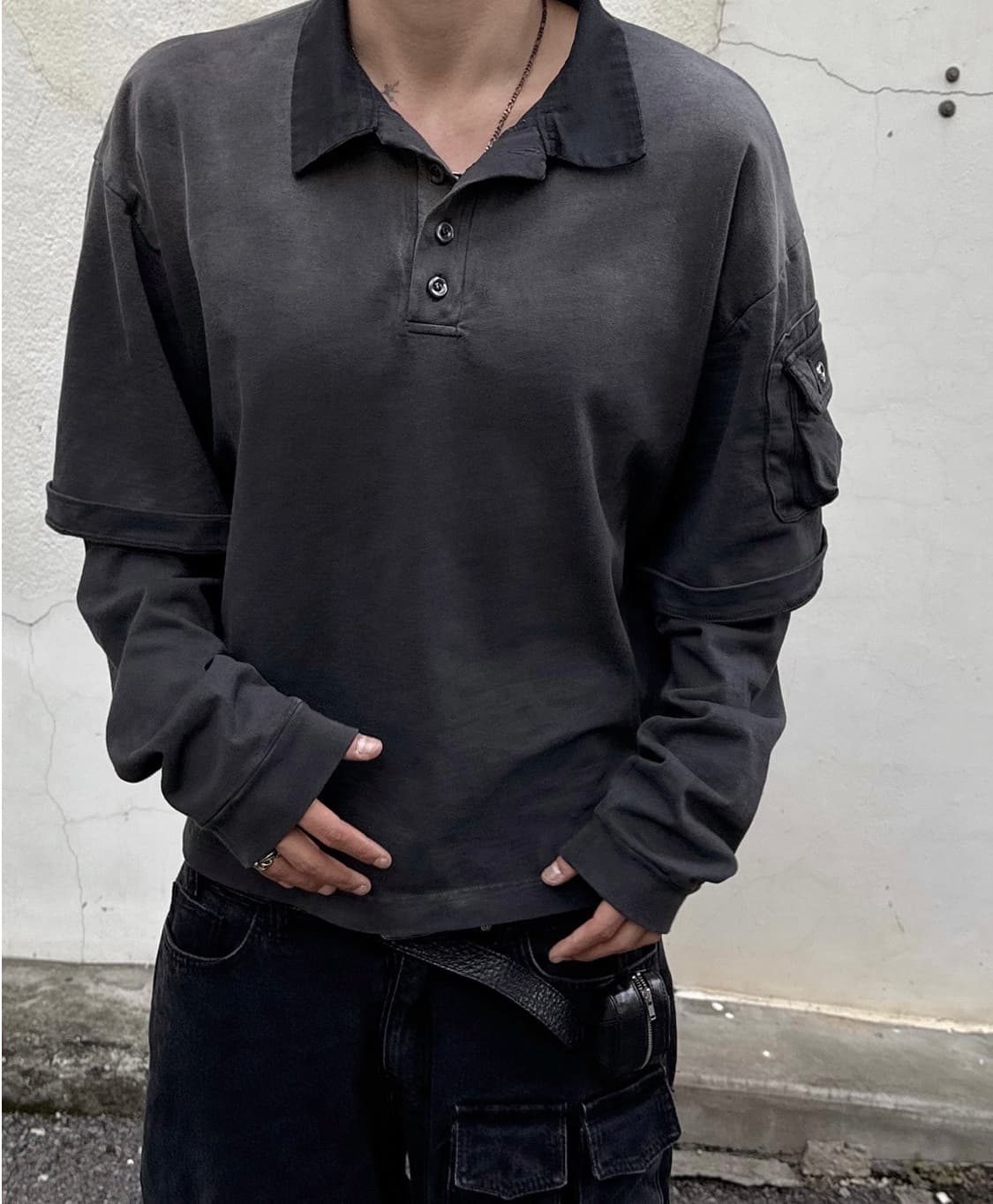 POGSERVICE MILITARY LAYERED SLEEVE 상품이미지4