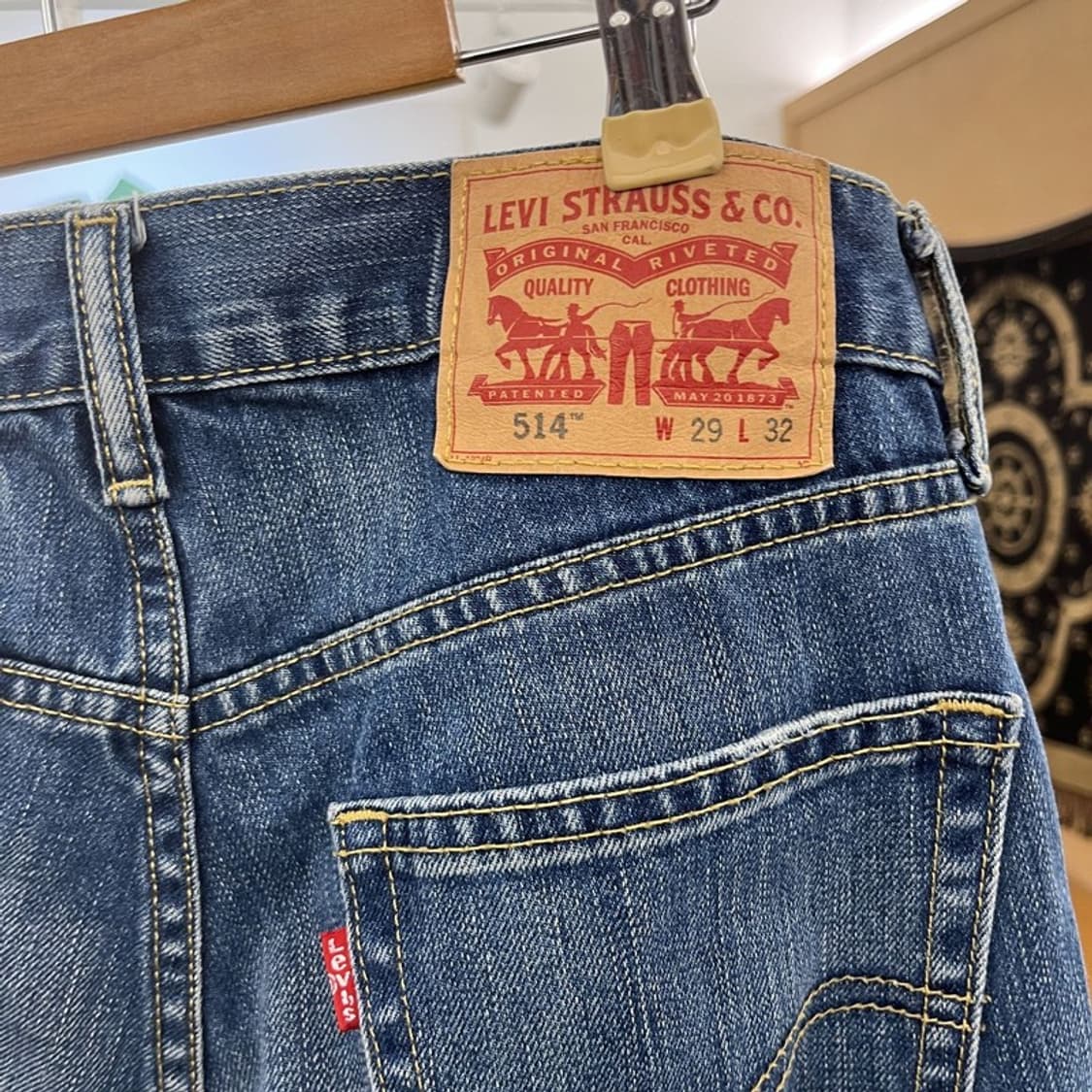 리바이스 514 빈티지 캐주얼 워싱 데님팬츠 29인치 C10968 상품이미지5