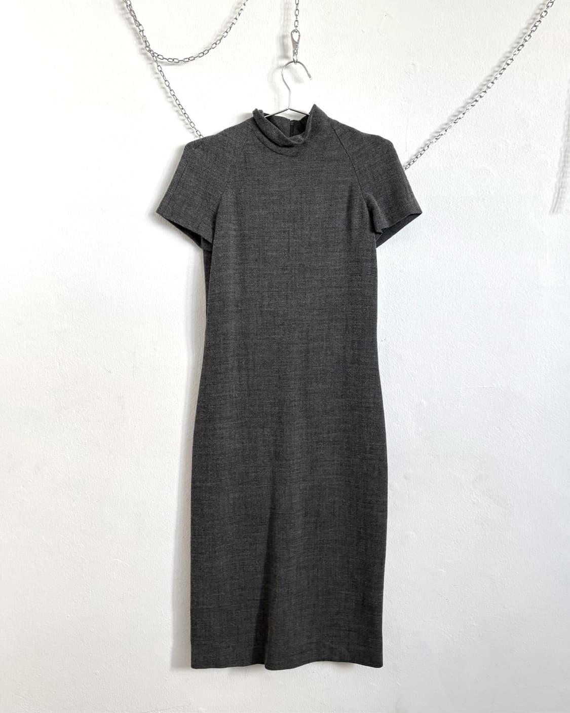 80s 엠포리오 아르마니 쿨그레이 울 원피스 상품이미지6