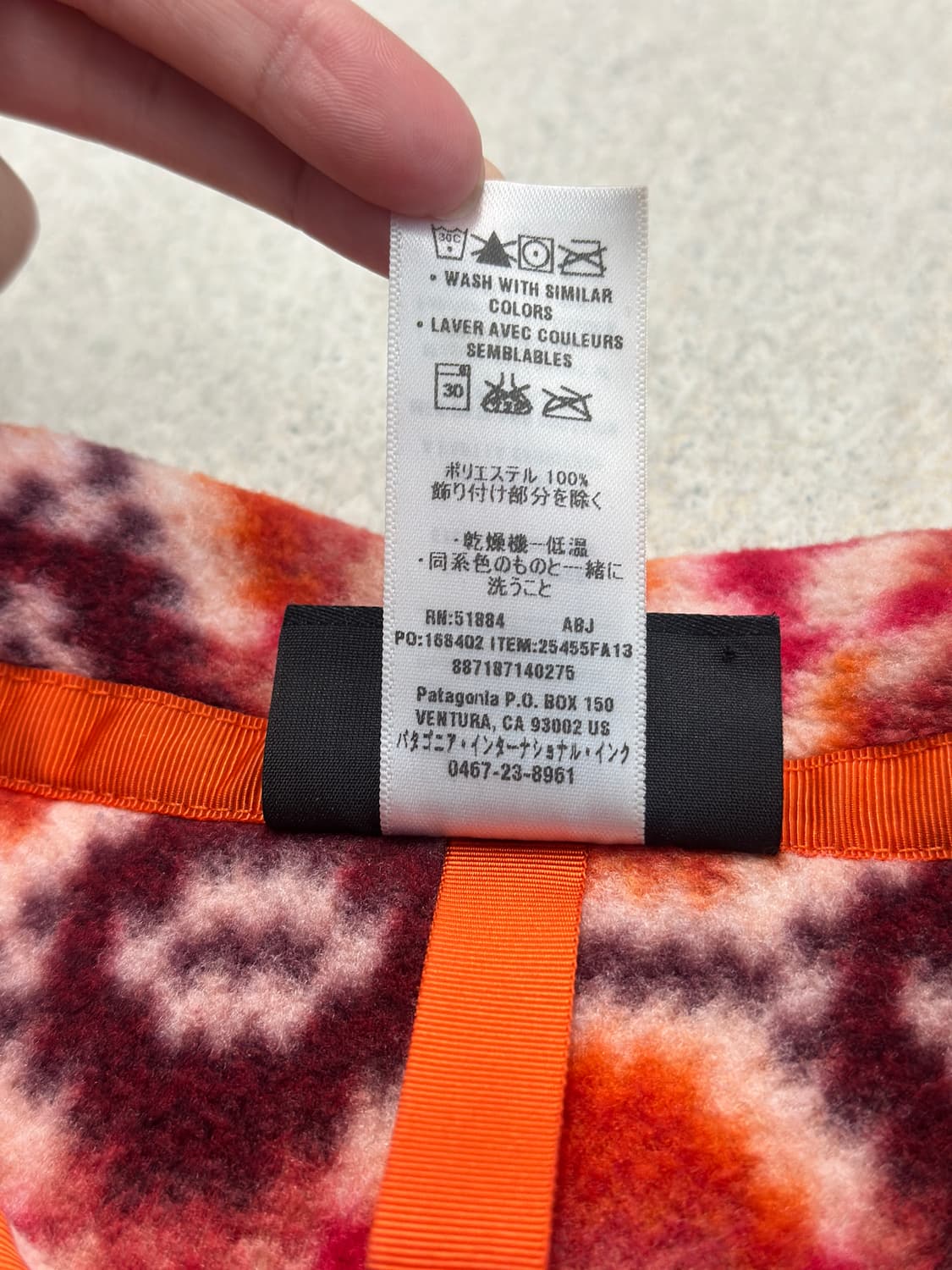 파타고니아 신칠라 레드 패턴 스냅 플리스 상품이미지10