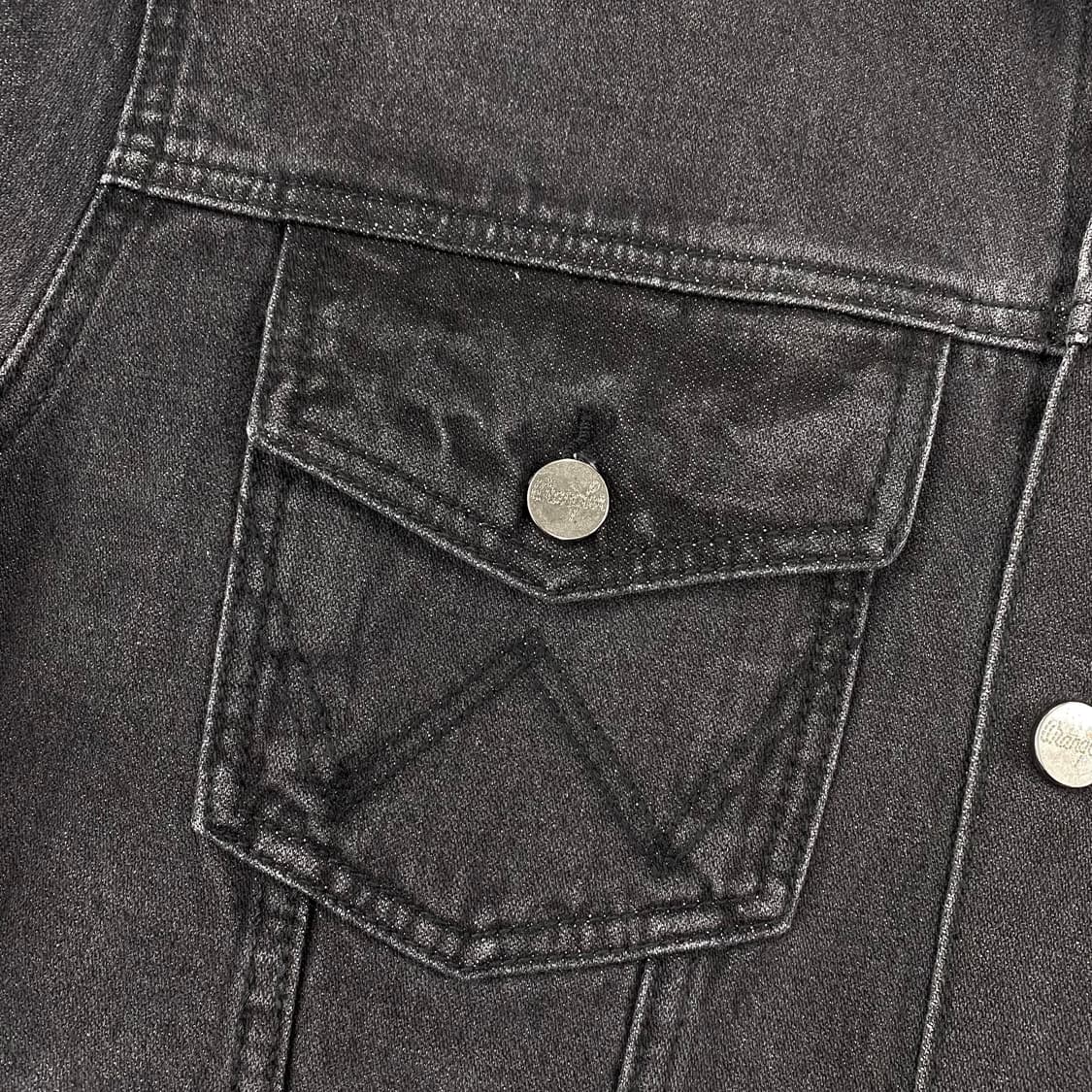 랭글러 카우보이컷 포켓 블랙 데님 트러커 자켓 (98) 상품이미지6