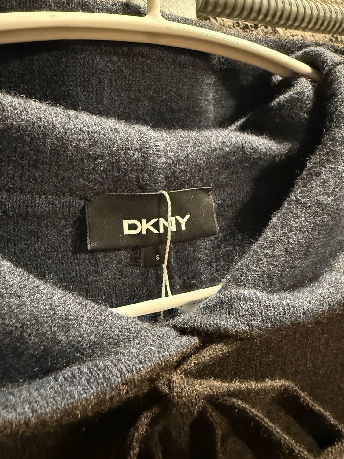 DKNY 캐시미어 블렌드 후드 니트 원피스 S 상품이미지4