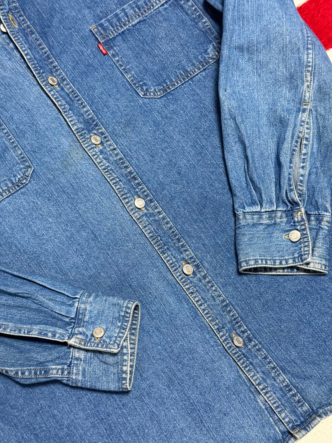 리바이스 빈티지데님셔츠 Levi’s Denim shirt [XL]워크셔츠 상품이미지6