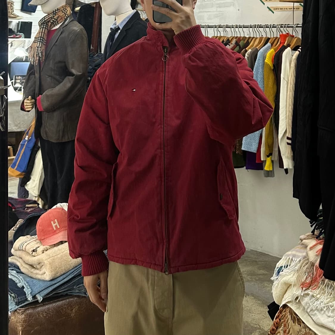 (착용컷) TOMMY HILFIGER 헤링턴 자켓 (남성용 105) 상품이미지4