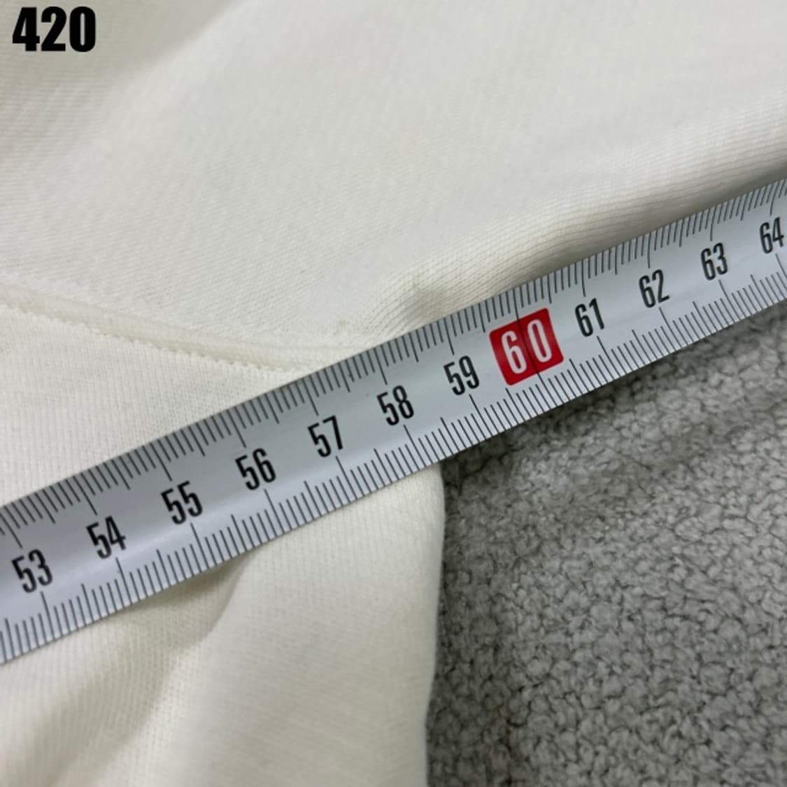 메종키츠네 맨투맨 아이보리  상품이미지4