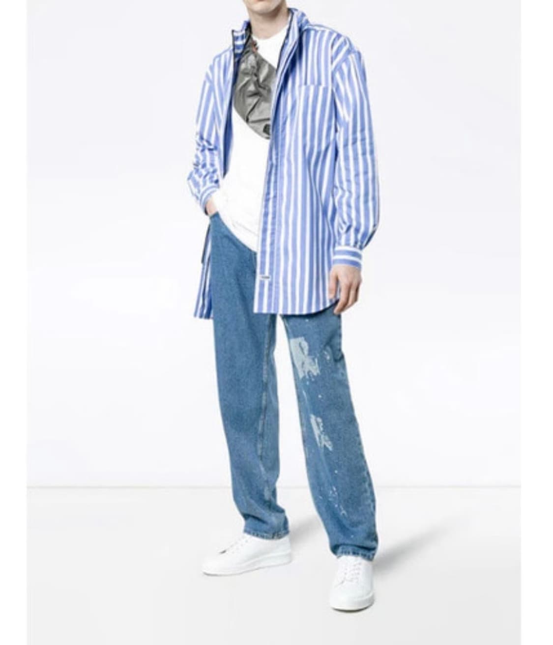 마틴로즈 스트라이프 셔츠 자켓 상품이미지8