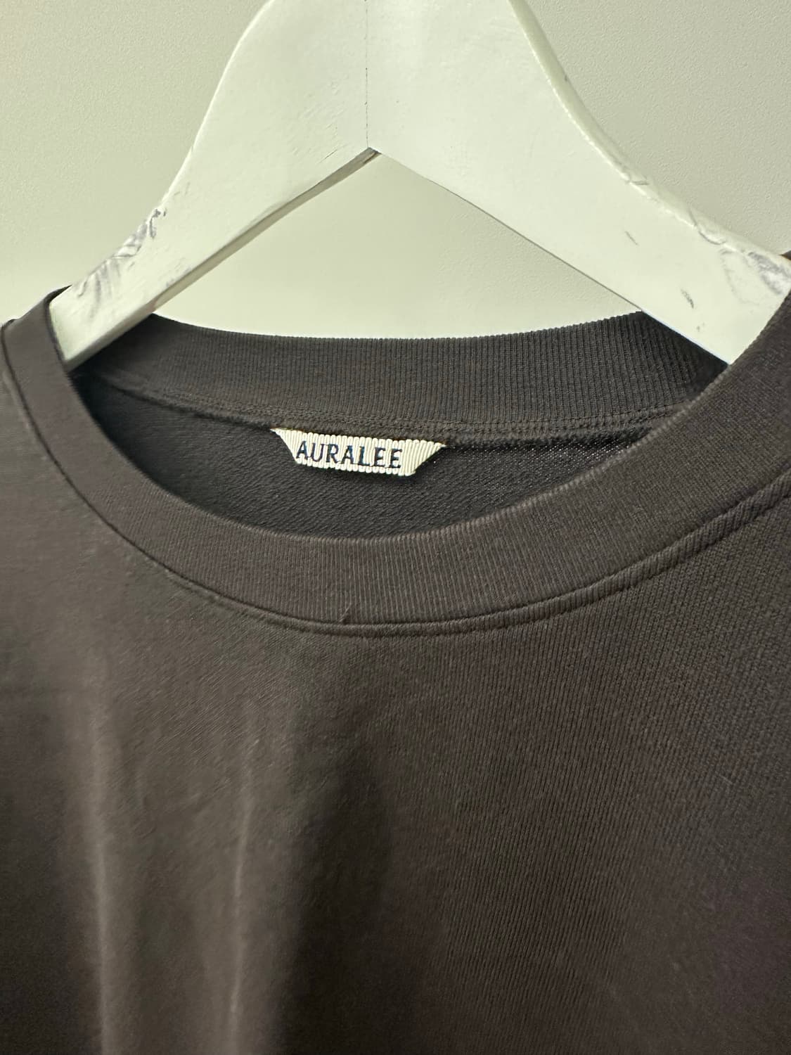 오라리 남성 슈퍼 하이 맨투맨 다크브라운 상품이미지2