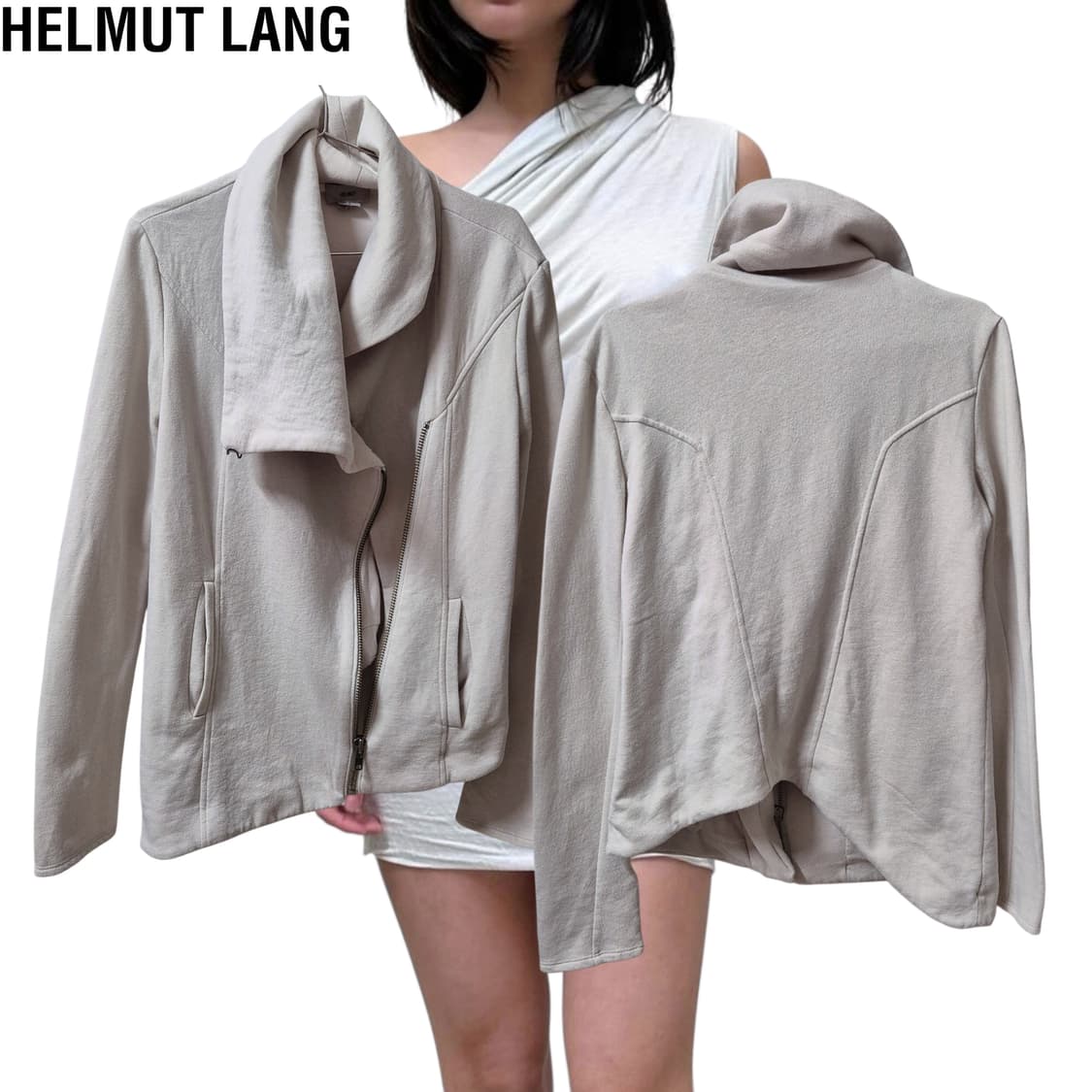 Helmut Lang Asymmetry biker jacket 상품이미지2