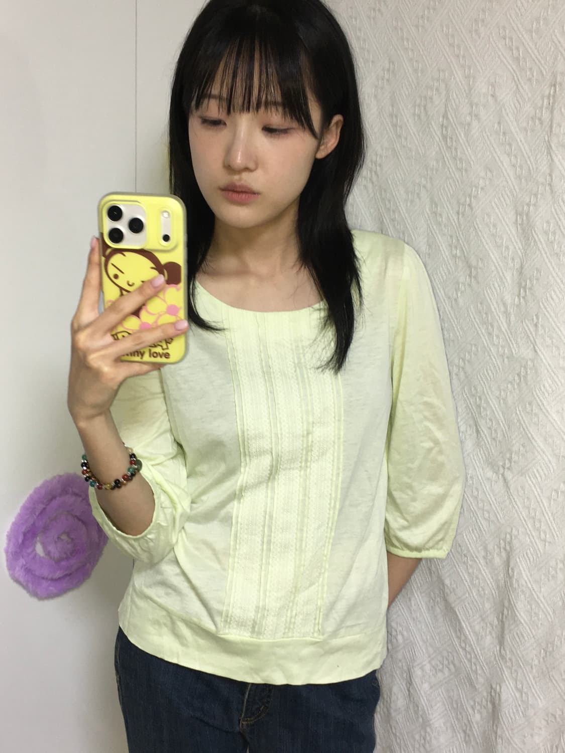 레이스 민트 슬리브티 상품이미지1