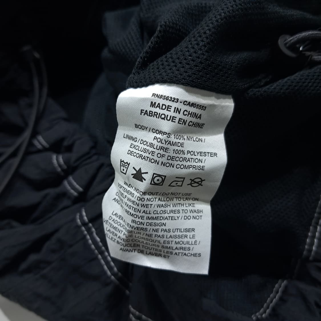 CK142 S 나이키 90s 올드스쿨 빅스우시 블랙 크롭 바람막이 자켓 상품이미지6