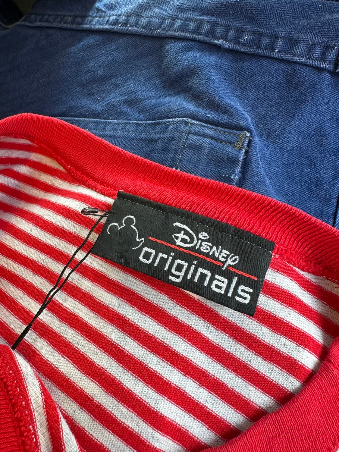 90s 디즈니 미키마우스 스트라이프 티셔츠 made in usa 상품이미지6