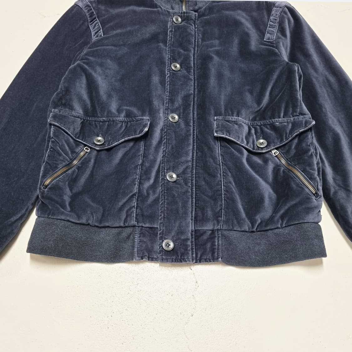 ARMANI EXCHANGE 벨루어 블루종 점퍼 - M 상품이미지4