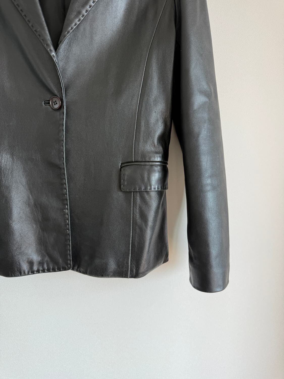 Pre owned 램스킨 레더 자켓 상품이미지3