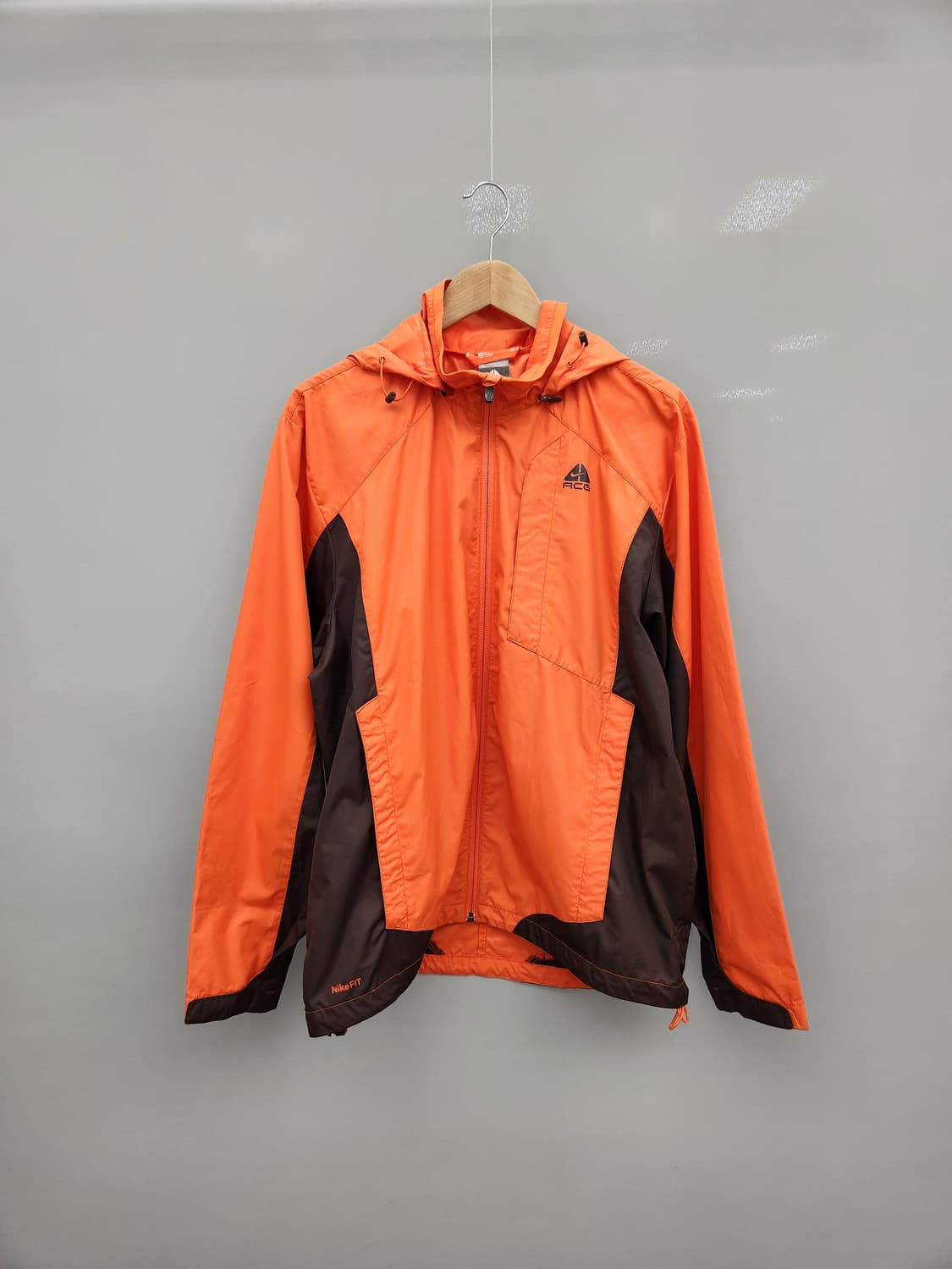나이키 ACG 오렌지/브라운 바람막이 후드 자켓 상품이미지1
