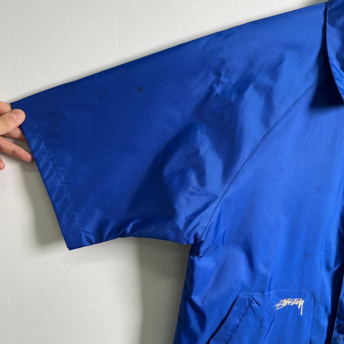 stussy 스투시 노드호프 나일론 반팔 코치 자켓 S 상품이미지6