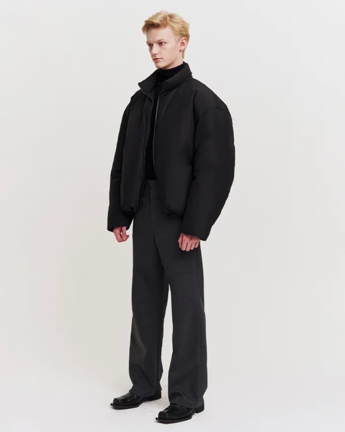 MMGL/ 플러피 다운 자켓 블랙/ XL 상품이미지5