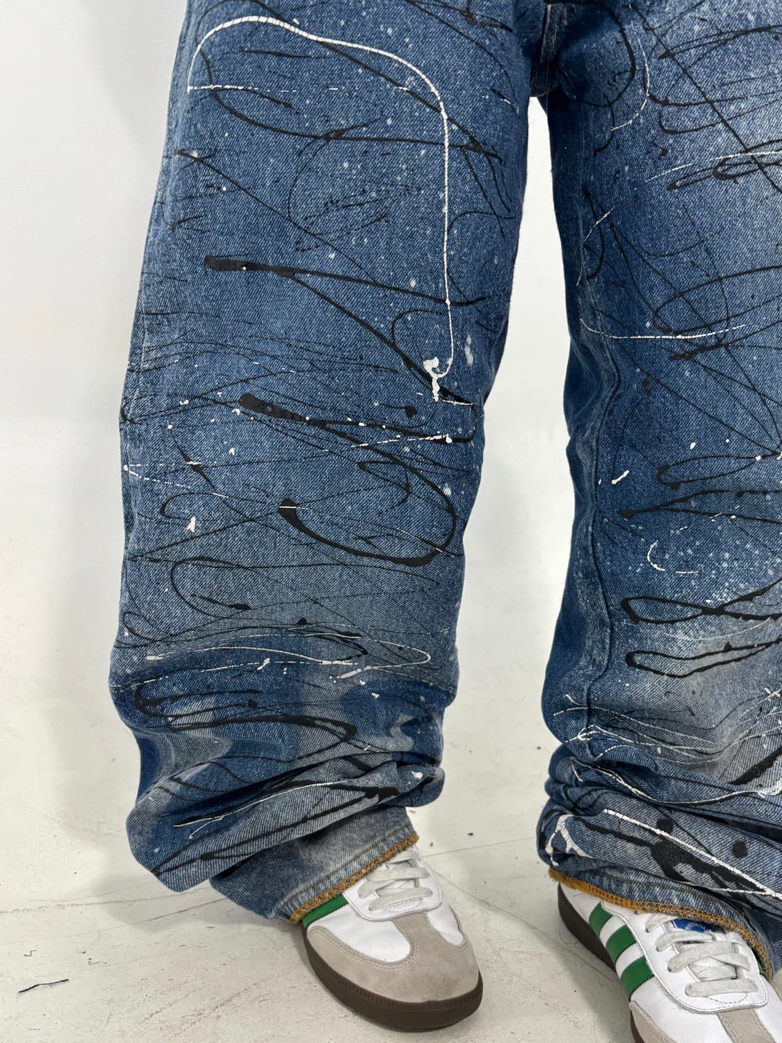 90s 울트스쿨 페인팅데님 팬츠 상품이미지5