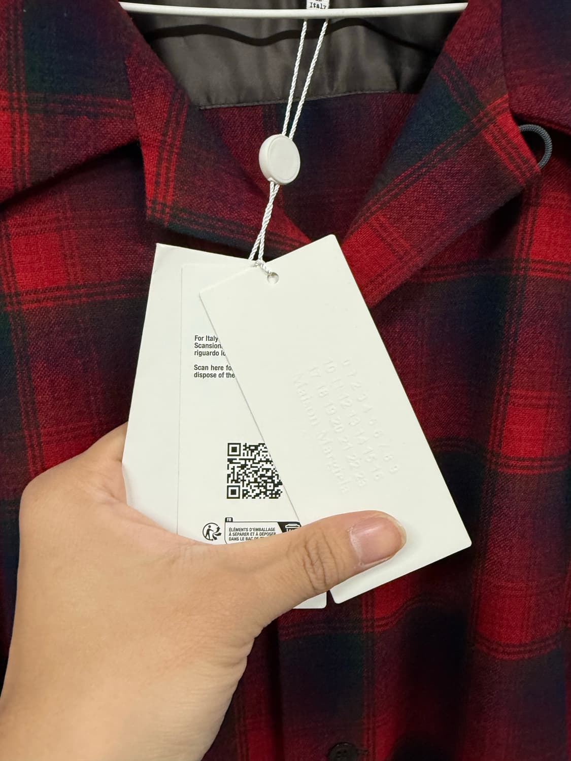 마르지엘라 25fw 펜들턴 플란넬 셔츠 새상품 상품이미지3