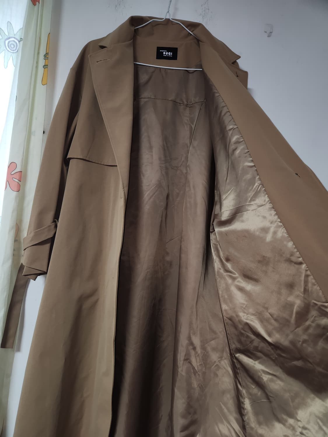 빅사이즈 SUGI 롱 트렌치코트 88~99 상품이미지5