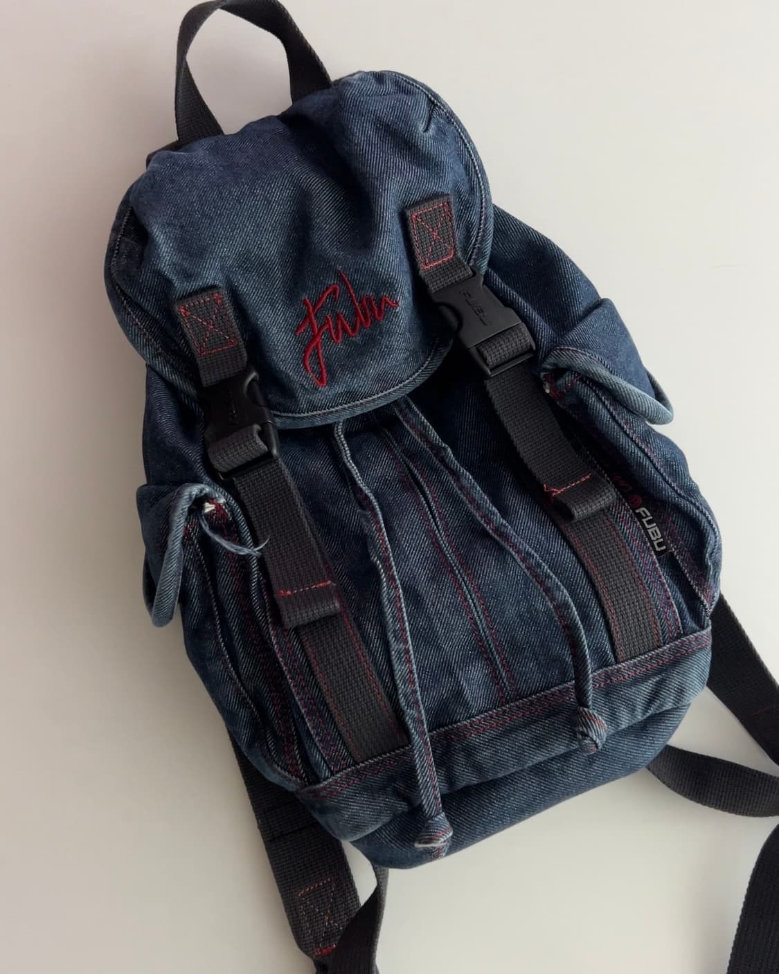 푸부 빈티지 데님 백팩 상품이미지3