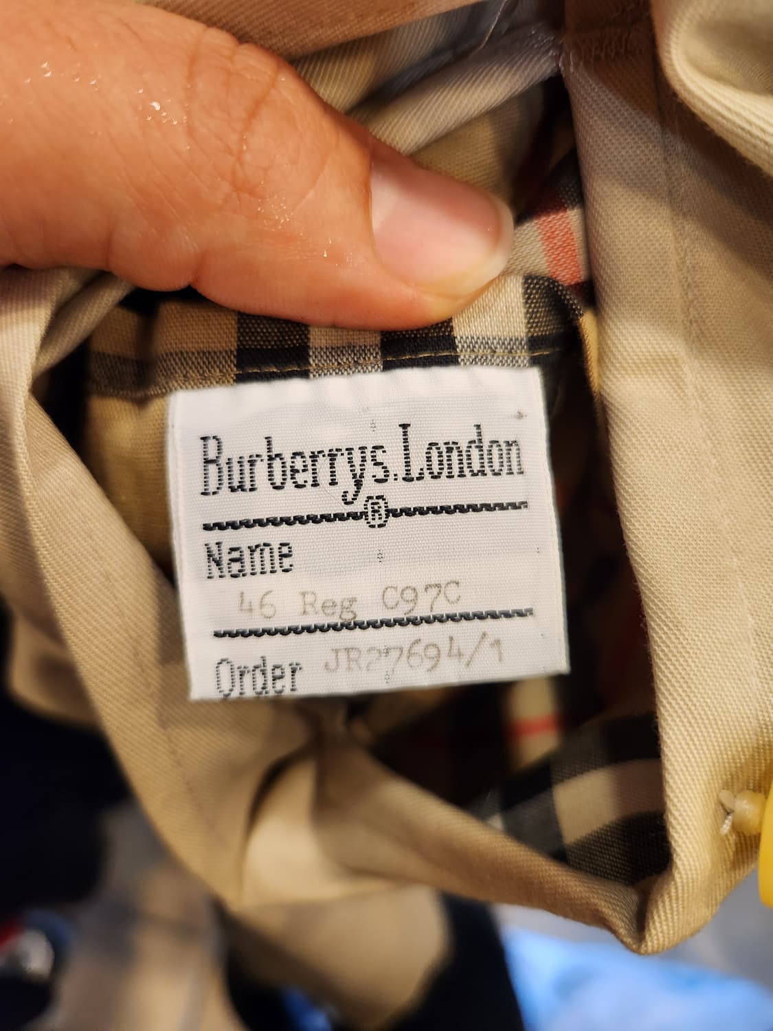 버버리 싱글코트 상품이미지9