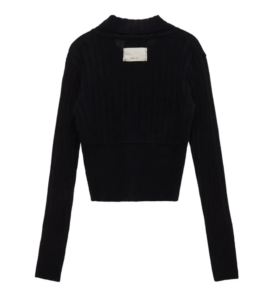 마뗑킴 세미 크롭 니트 버튼 가디건 상품이미지3