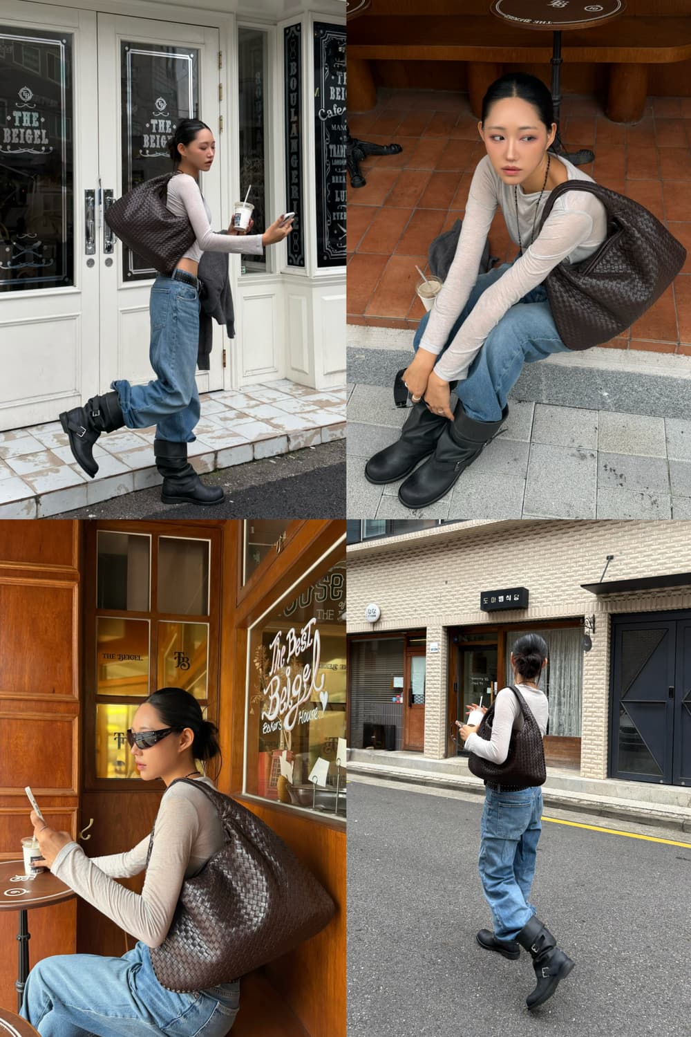 보테가베네타 라지 호보백 브라운 상품이미지2