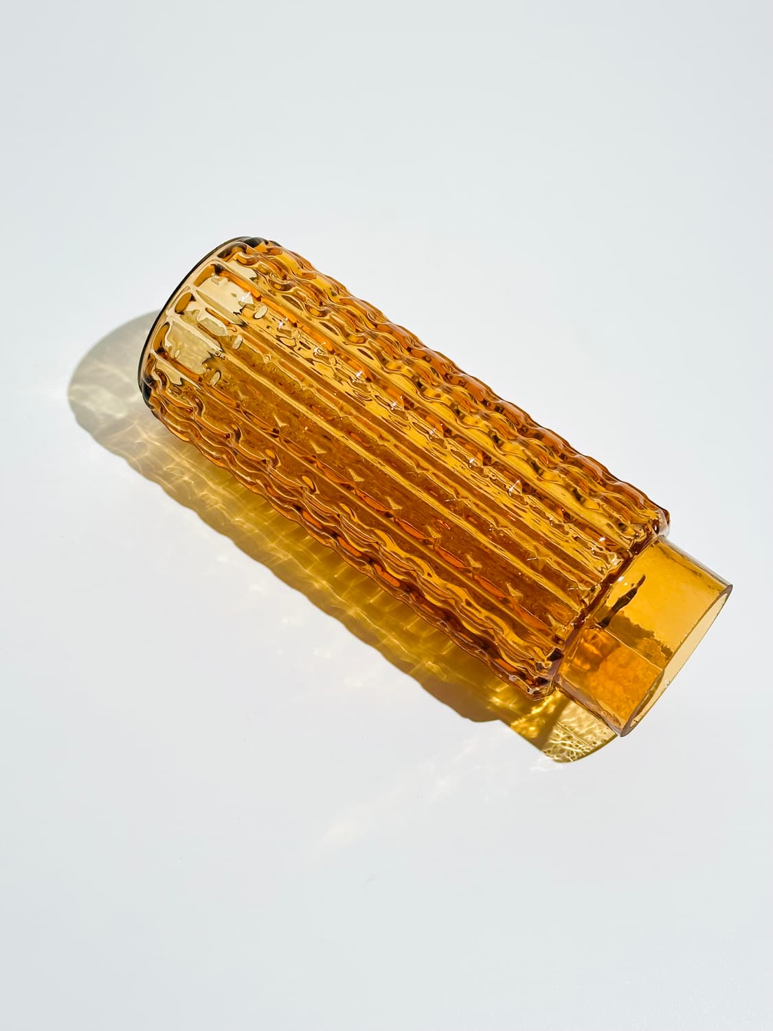 일본 빈티지 앰버 글라스 캔들 홀더  상품이미지5