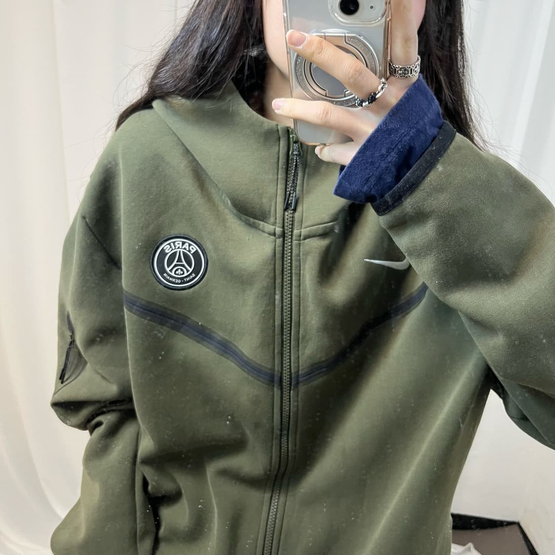 Nike Khaki Tech Pack PSG Hoodie Zip-up   상품이미지3