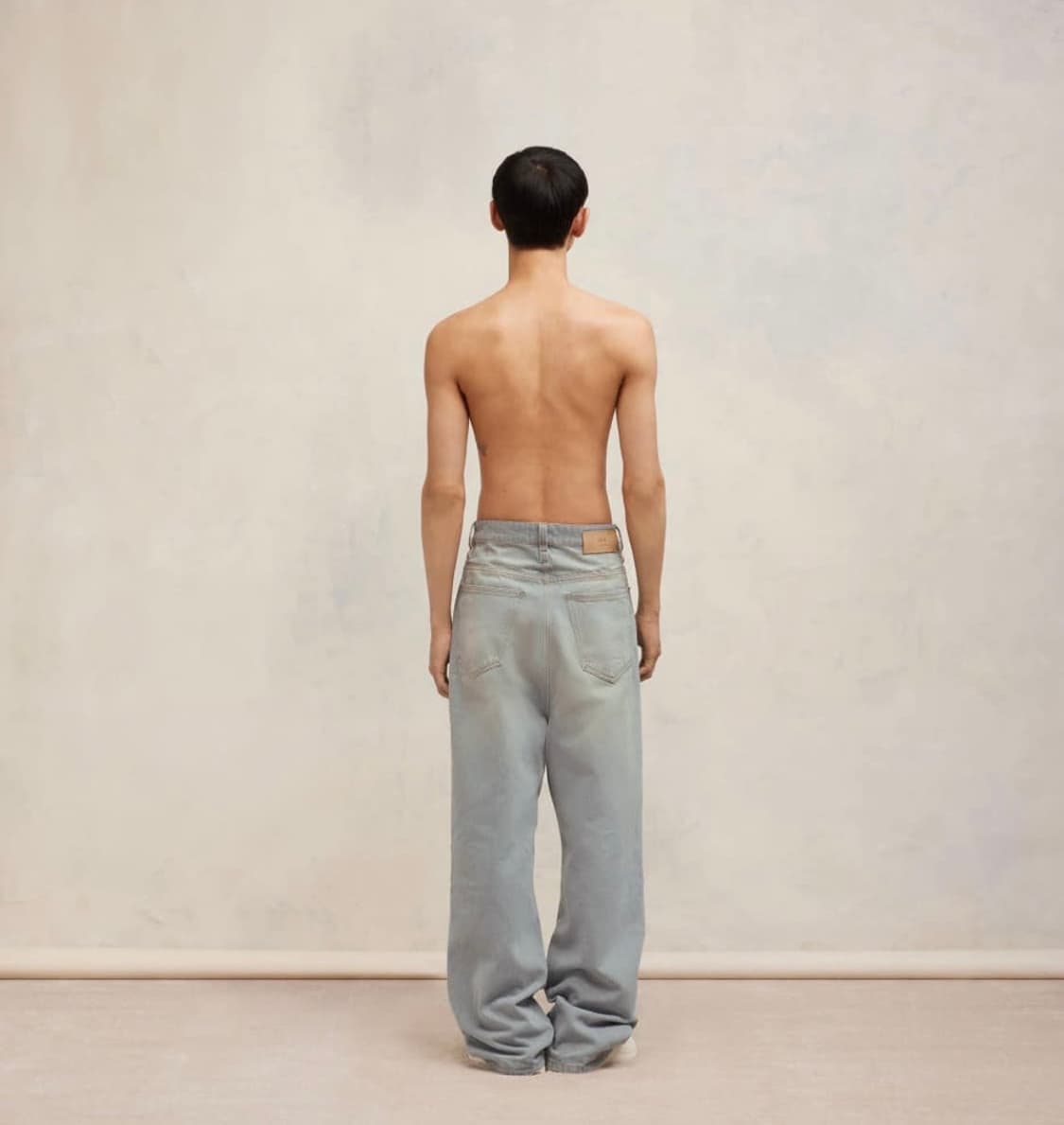아미 배기핏 데님 진 빈티지 그레이 상품이미지3