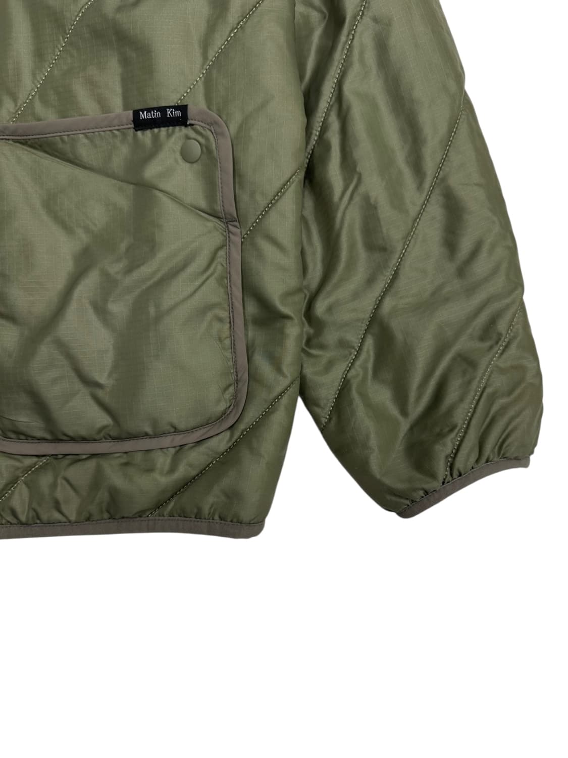 마뗑킴 칼라리스 퀄팅자켓 카키 (FREE) 상품이미지6
