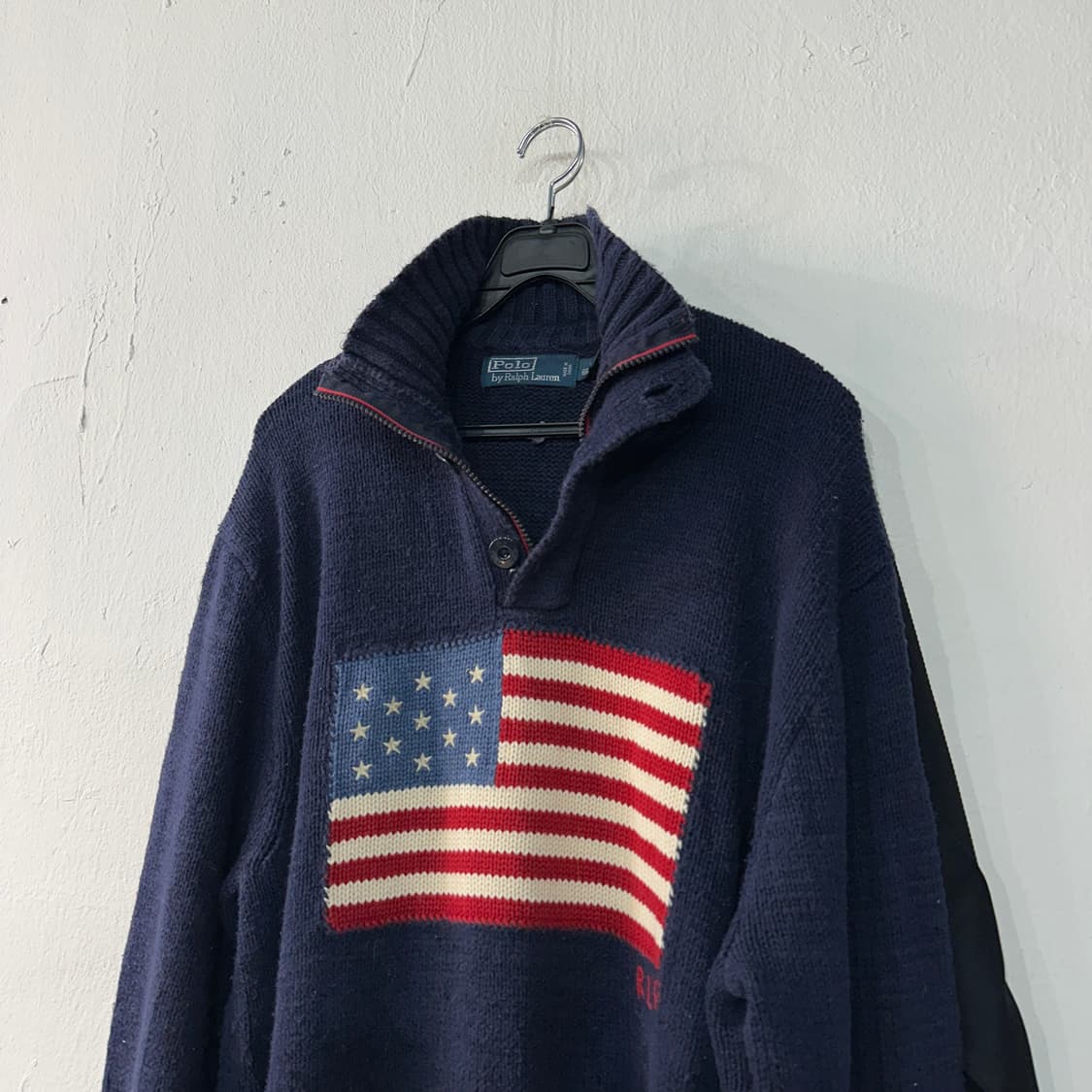 폴로랄프로렌 성조기 반집업 니트 XL 상품이미지3
