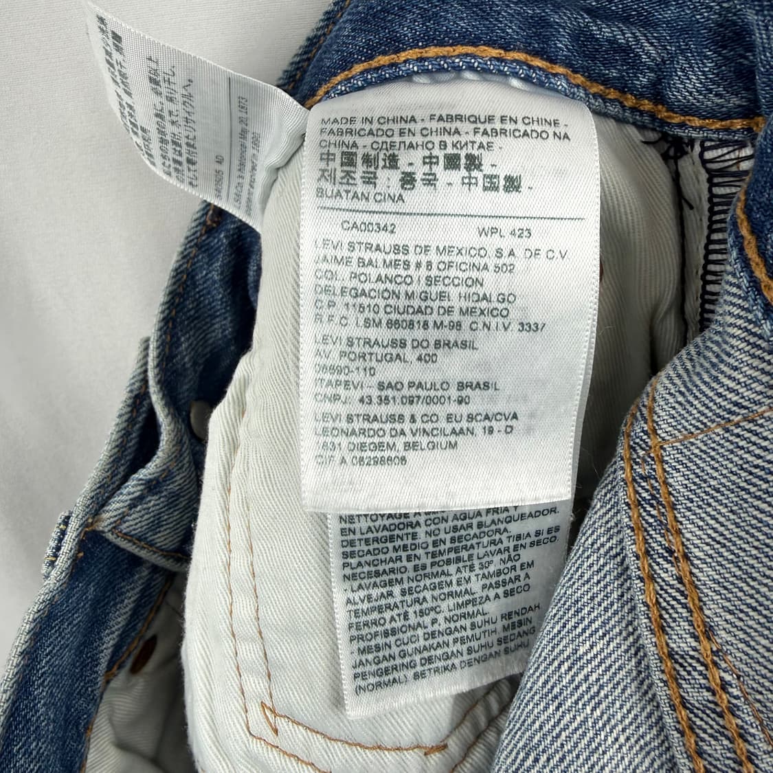 (29/30) 리바이스 501 ST 프리미엄 연청 데님 팬츠 상품이미지6