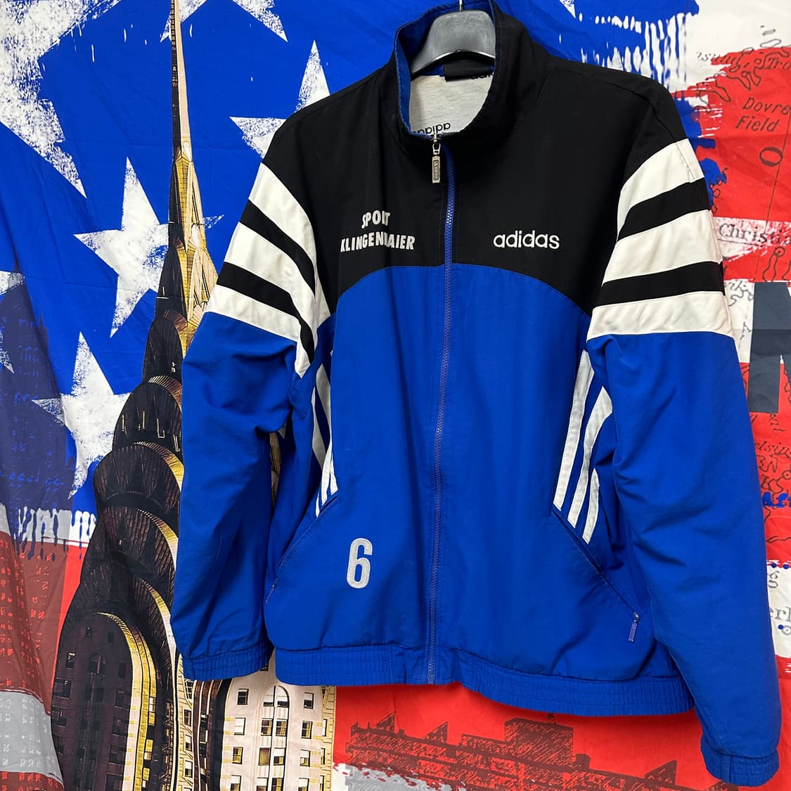 올드스쿨 아디다스 풋볼가오리핏 오버핏바람막이 XL105 상품이미지2