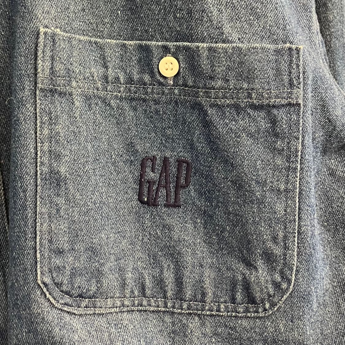 N145 BigSize 90s 올드갭 데님 청셔츠 상품이미지1