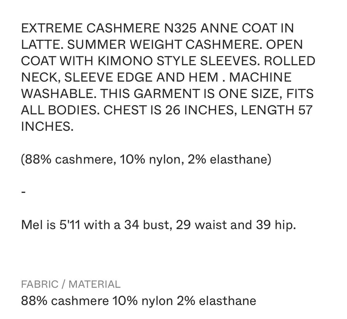 [가방포함] Extreme cashmere N325 Anne Coat 상품이미지2