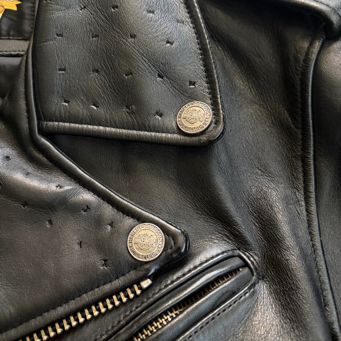 할리데이비슨 빈티지 소가죽 라이더 자켓 M 상품이미지5