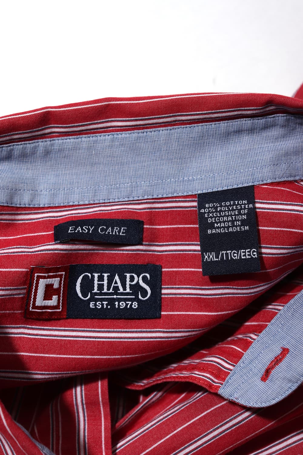 CHAPS RALPH LAUREN 스트라이프 코튼 셔츠 size 2XL 상품이미지3